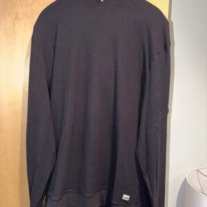 Vuori Black Waffle Hoodie